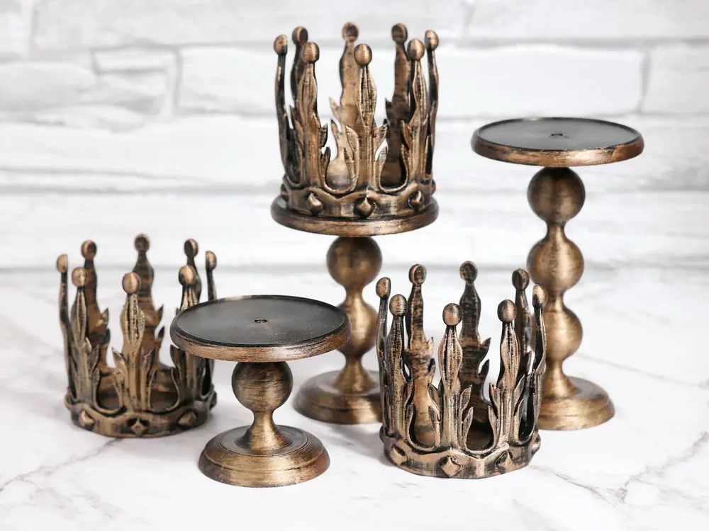 Medieval Crown Candle Stand