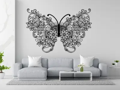 WallArt beautiful Butterfly 001