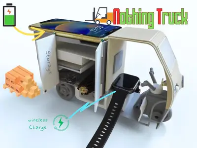 Nothing Truck：充电，收纳，车膜 ALL IN ONECharging, storage, car film ALL IN ONE