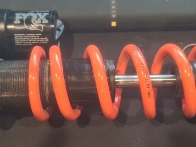 Fox DHX spring spacer - preload spacer for short fox dhx and dhx2 springs