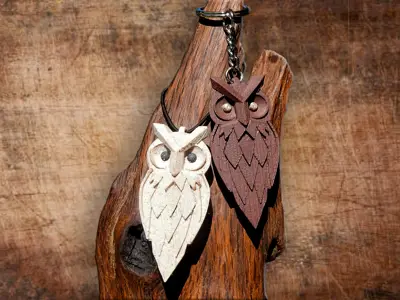 Owl Keychain and Pendant