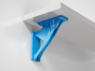 Shelf Bracket Topology Optimized - small