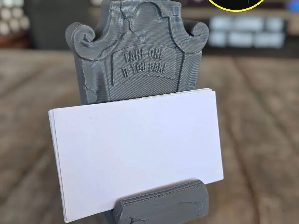 Tombstone Business Card Holder