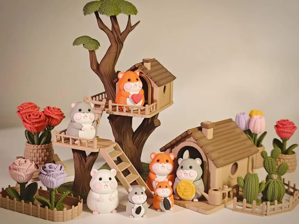 Hamsters and the Treehouse Garden 仓鼠和树屋花园