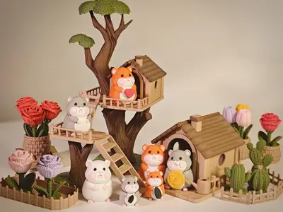 Hamsters and the Treehouse Garden 仓鼠和树屋花园