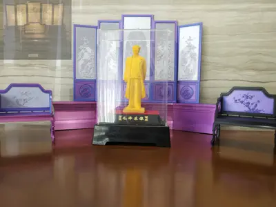 上海博物馆清代古典屏风宝座套件 The Shanghai Museum's Qing Dynasty Classical Screen and Throne Set