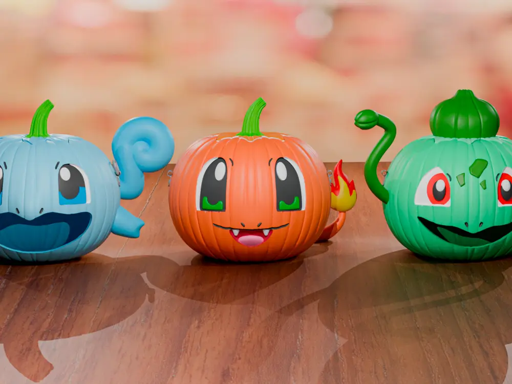Pumpkémon Trio