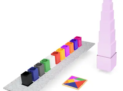 🎨 Colorful Montessori Jars – Learn Through Play