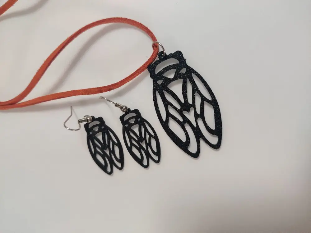 Cicada Echo — Resonant Wing Earring