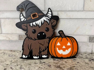 Halloween Highland Cow