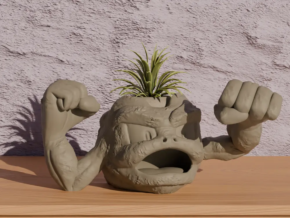 Geodude - Pokemon Pot Plant