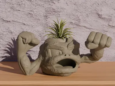 Geodude - Pokemon Pot Plant