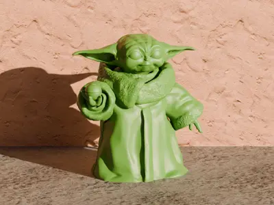Baby Yoda (Grogu) with Ball - Star Wars Home Decoration
