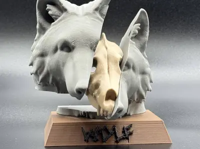 Wolf Skull Art