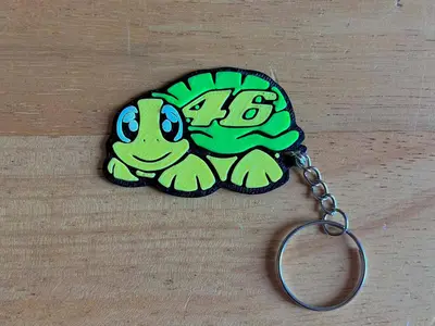VR46 turtle keychain