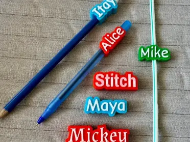 ✨ Personalized 3D-Printed Pencil Topper with Custom Name – Kobra 3 V2 ✨