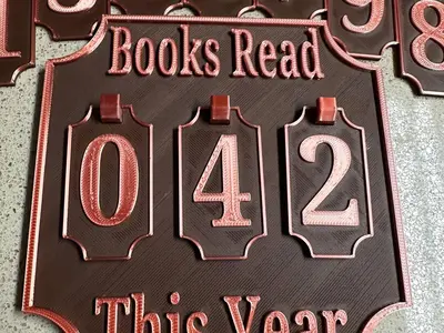 Books Read Sign
