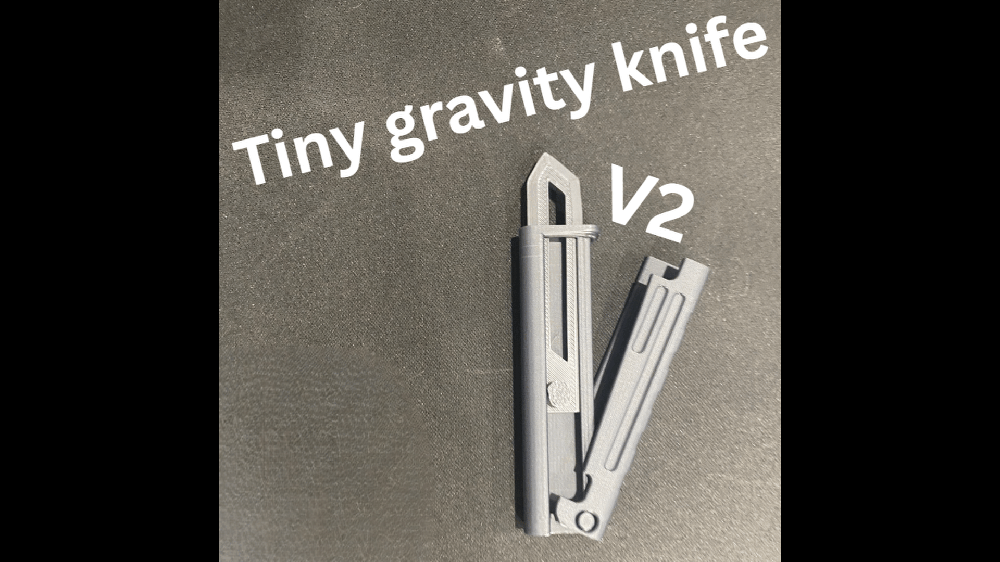 Tiny Gravity Knife V2 - Fidget toy knife