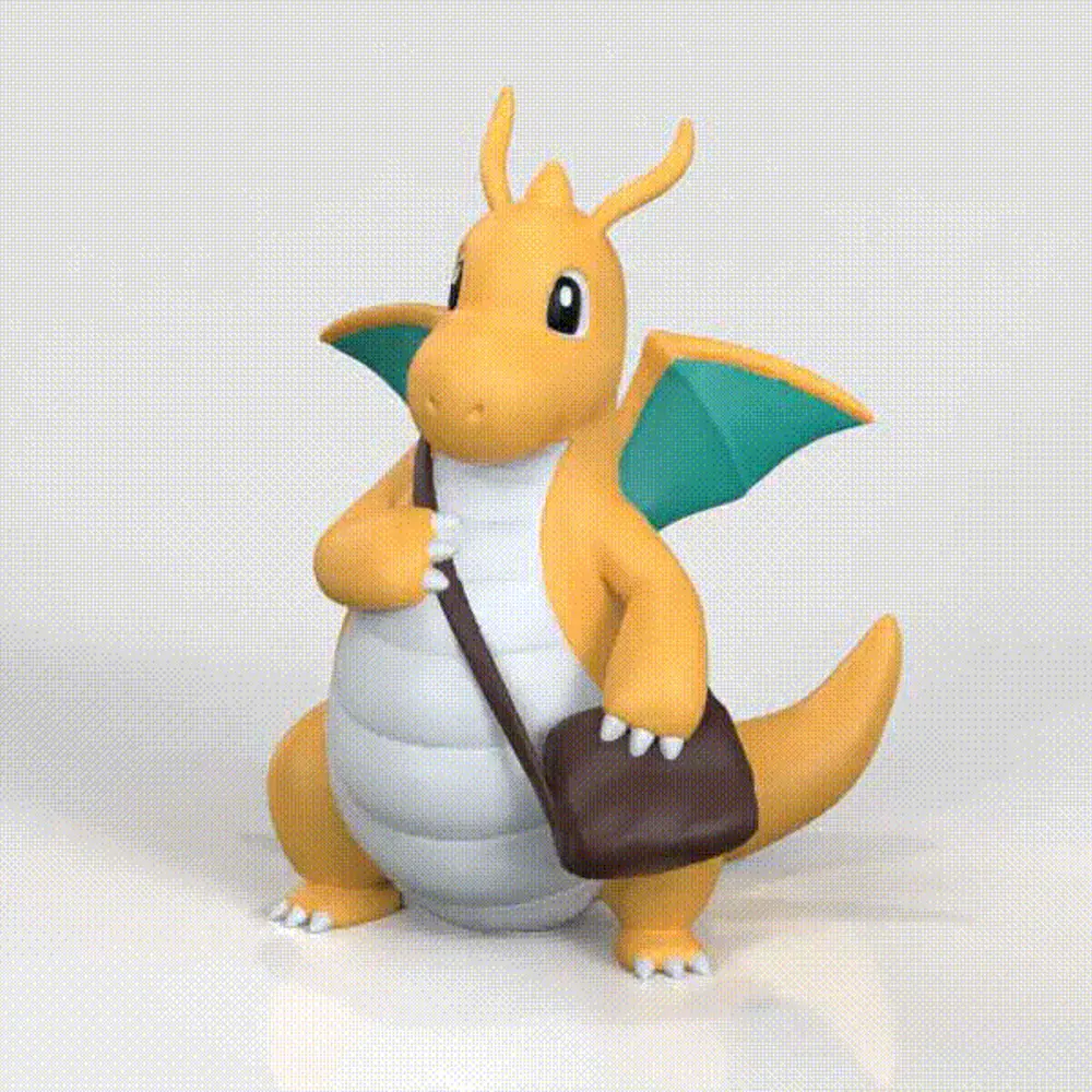 【Pokemon】宝可梦 快龙 Dragonite 动漫角色 玩偶摆件