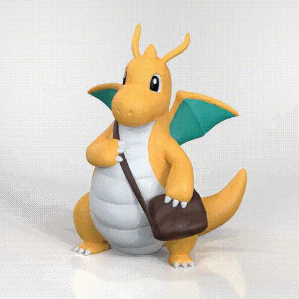 【Pokemon】宝可梦 快龙 Dragonite 动漫角色 玩偶摆件