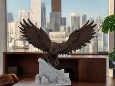 🦅 Majestic Eagle – Soaring Above the Rocks