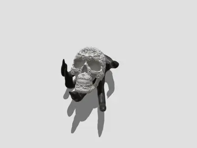 Spooky hand with a skull - Wall Decor