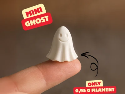 MINI GHOST (FAST PRINT, ONLY 0,95g) / HALLOWEEN DECOR
