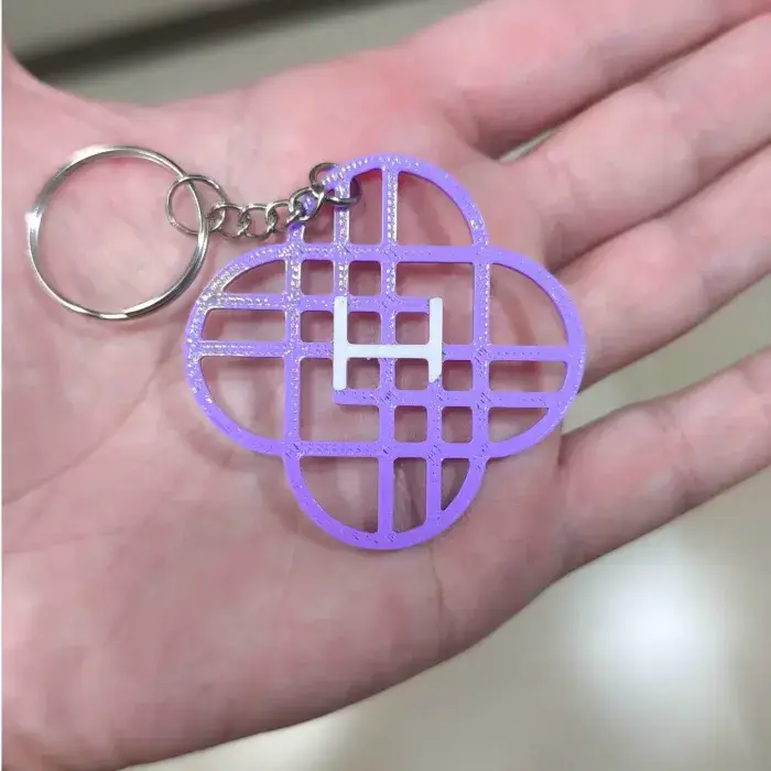 Keychain huntrix logo