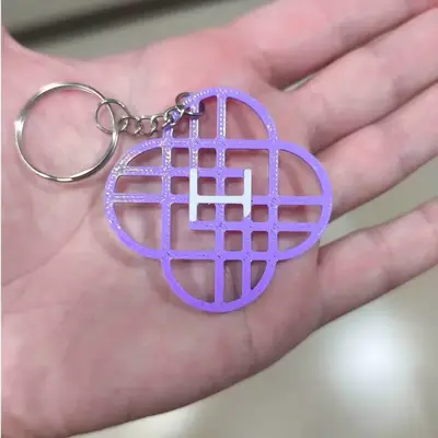 Keychain huntrix logo