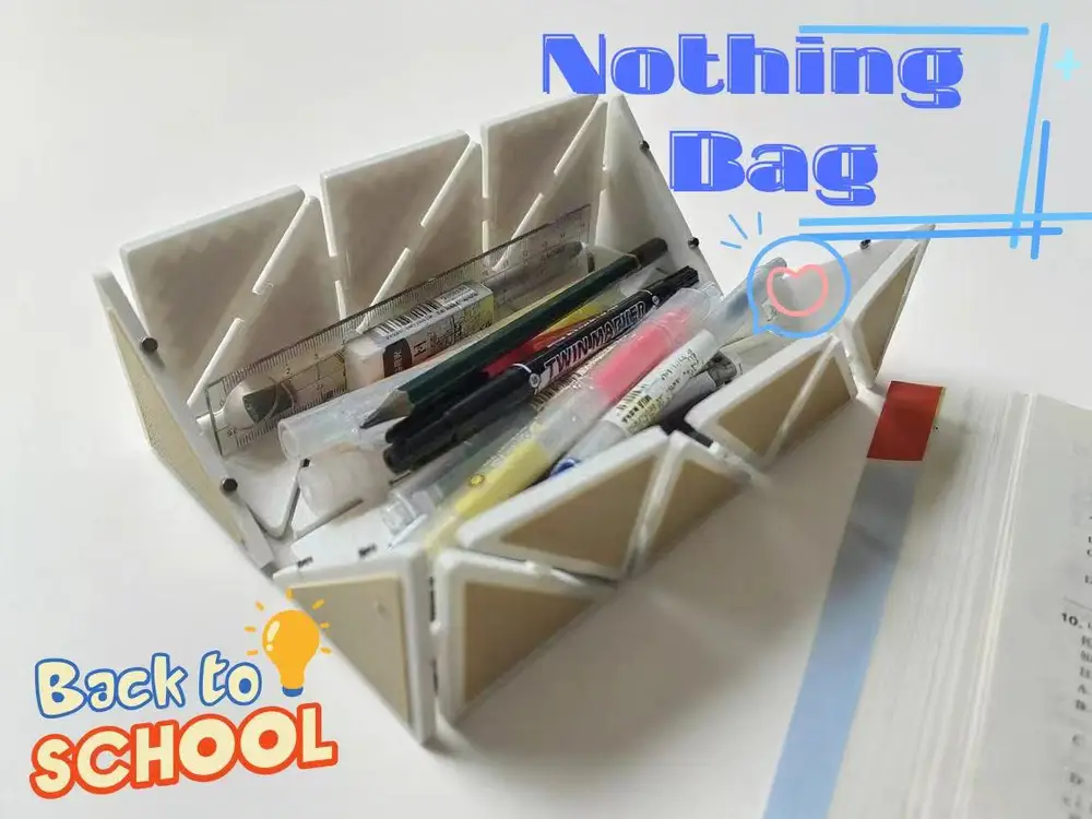 Nothing Bag（Nothing Zero）：真正的“一体打印”笔袋/The real 'all-in-one printing' pencil case