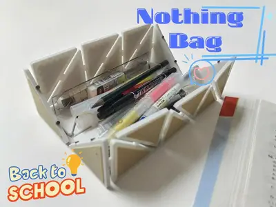 Nothing Bag（Nothing Zero）：真正的“一体打印”笔袋/The real 'all-in-one printing' pencil case
