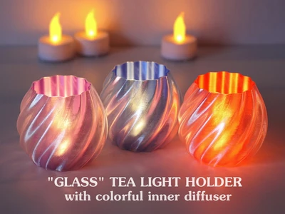Modern "Glass" Tealight Holder