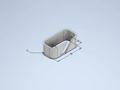 Cable Clip / Wire Holder (40mm x 18mm)