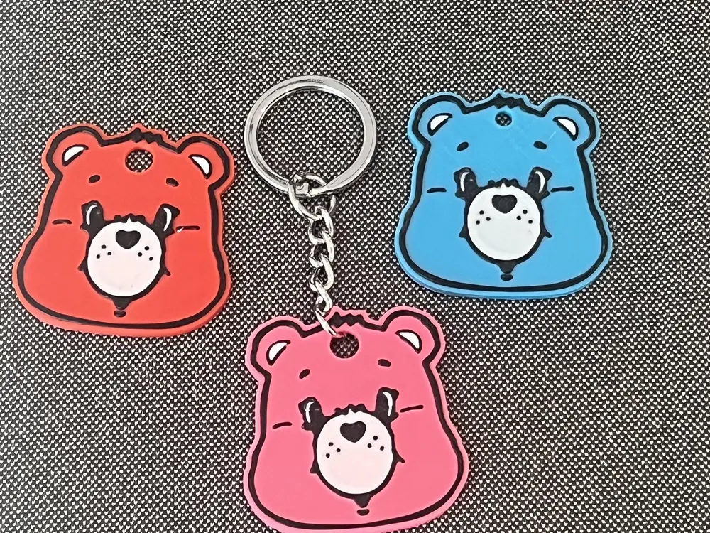 Carebear Keychain - Cute cartoon style