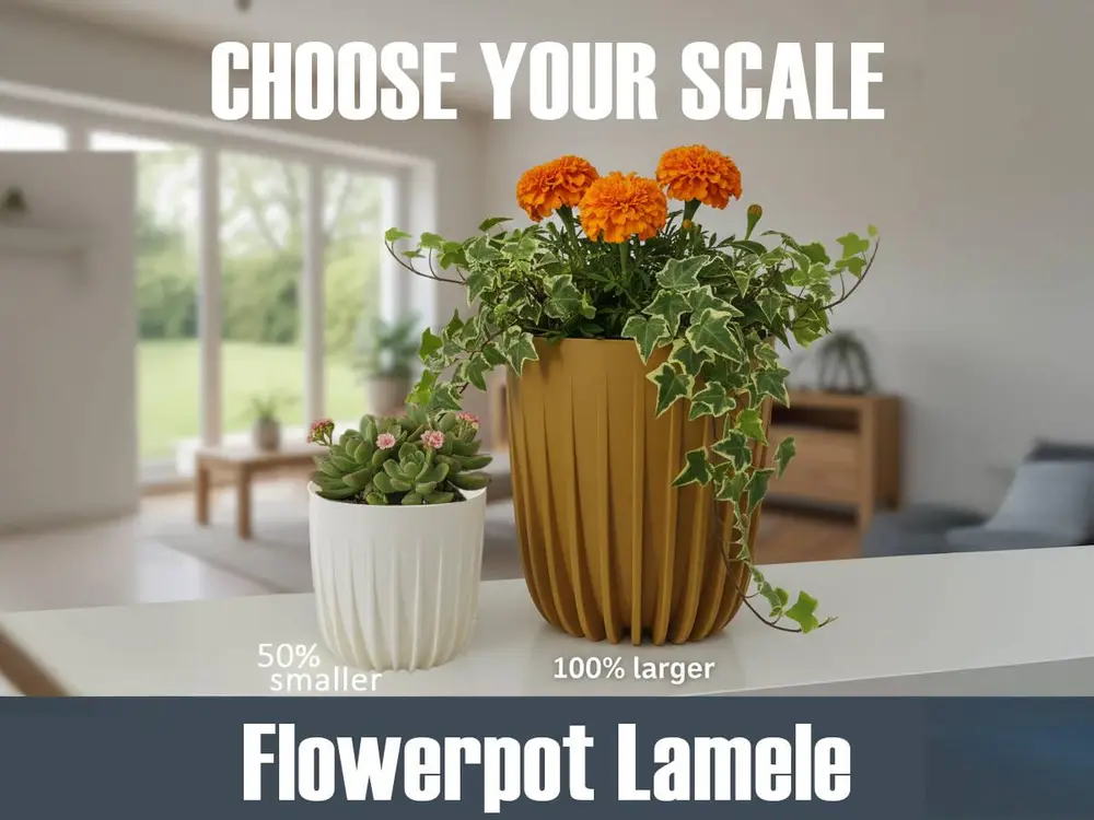 Flowerpot Lamele – Scalable Planter