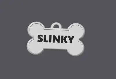 BLANK dog name tag