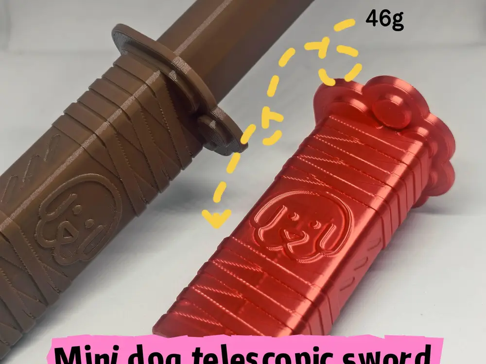 Mini dog telescopic sword.迷你狗狗伸缩剑