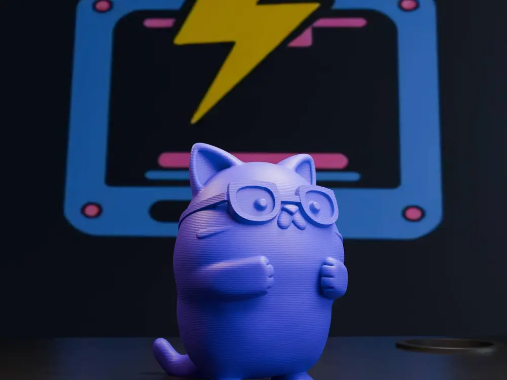 Cool Nerd Chibi Keychain Figurine