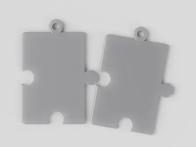 Puzzle Keychain