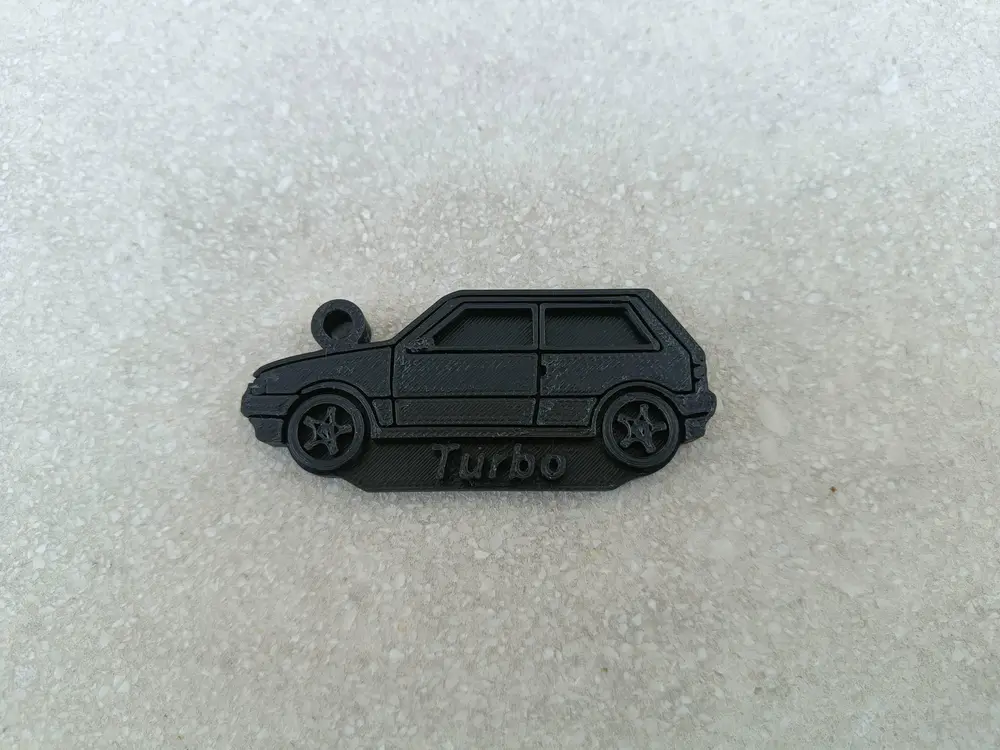Fiat Uno Turbo keychain