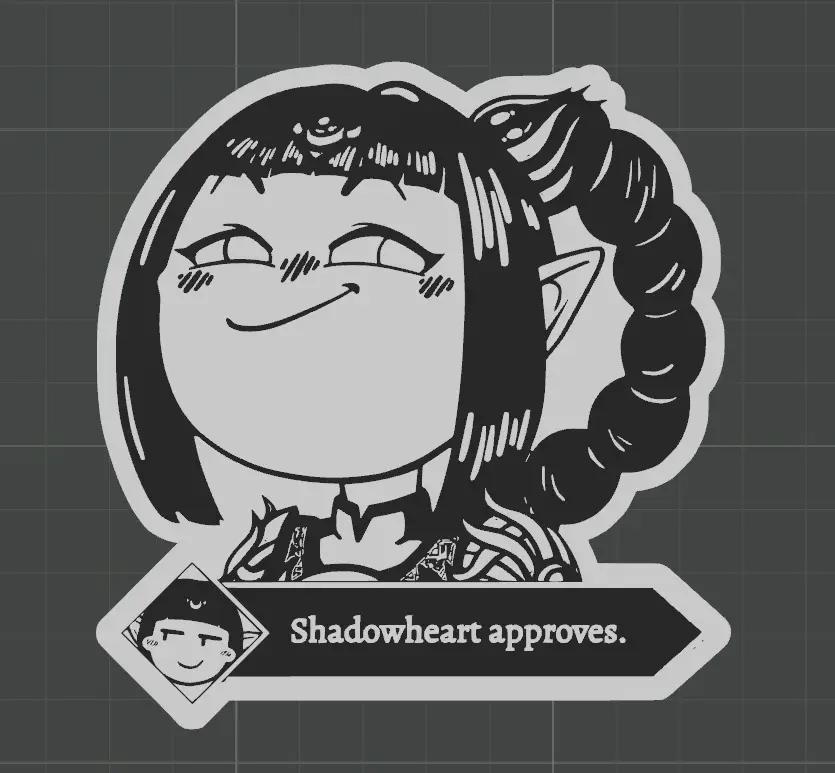 Shadowheart approves Badge/Coaster