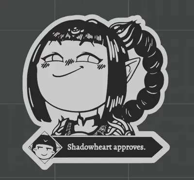Shadowheart approves Badge/Coaster