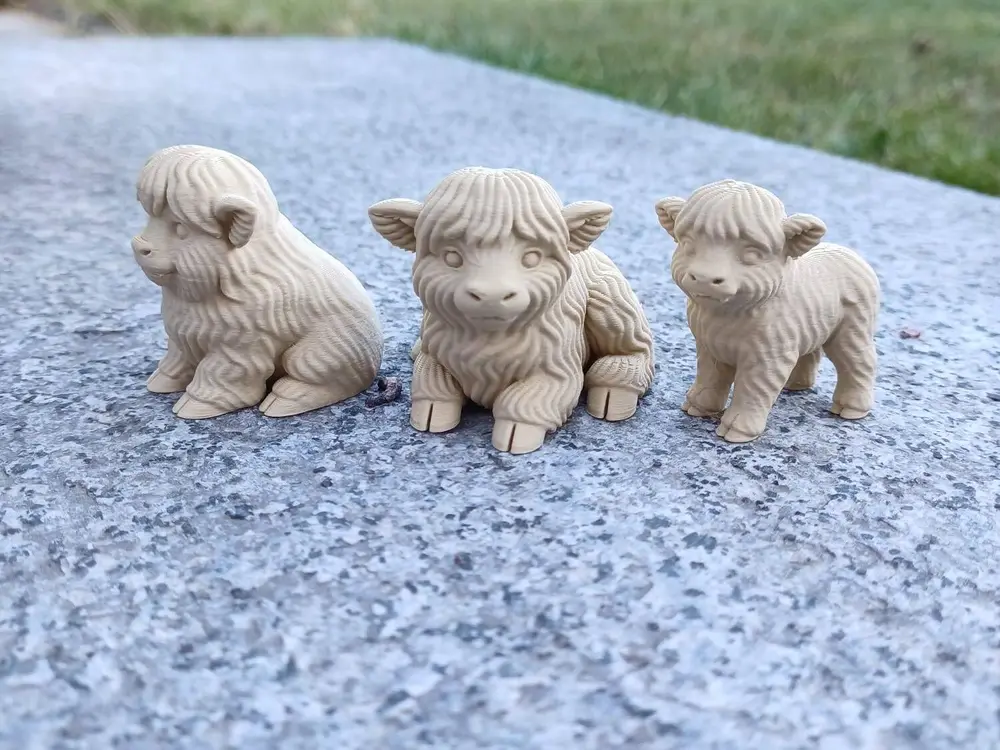 Wee Highland Coos — Mini Trio