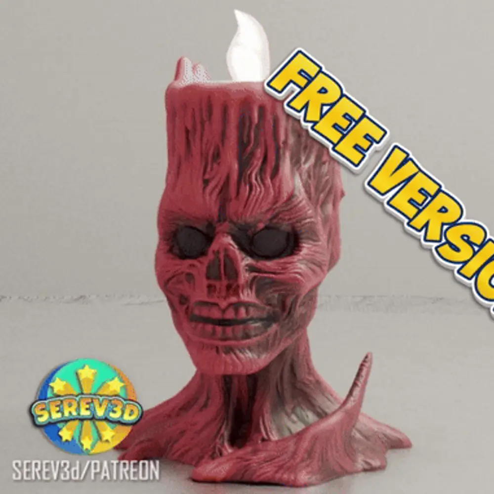 Vecna Skull - Dice & Candle Holder - FREE 3D Print STL/3MF