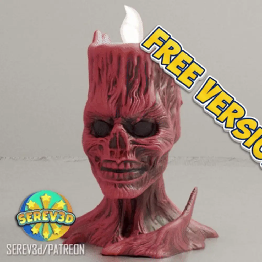 Vecna Skull - Dice & Candle Holder - FREE 3D Print STL/3MF