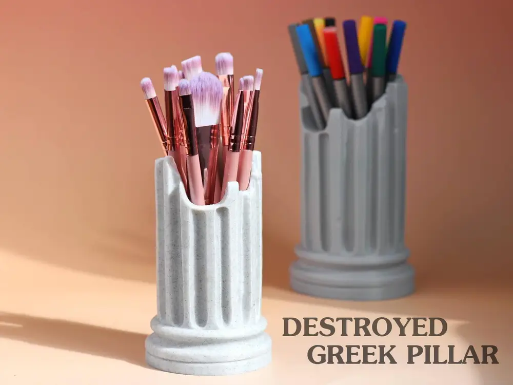 Destroyed Greek Pillar Pen Holder