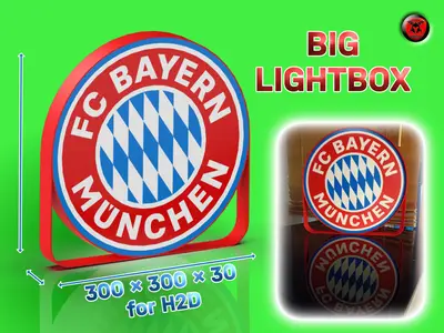 Big Lightbox FC Bayern München for Kobra Max 300x300x30