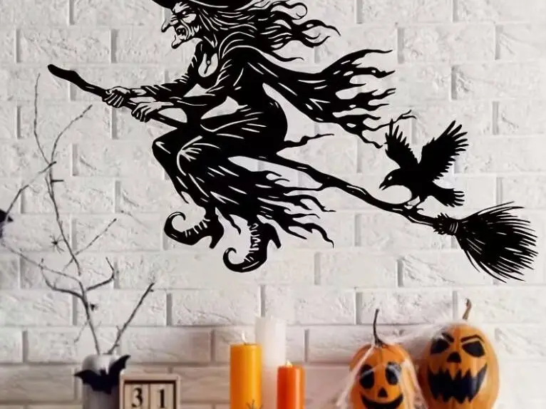 Halloween Witch Wall Decor