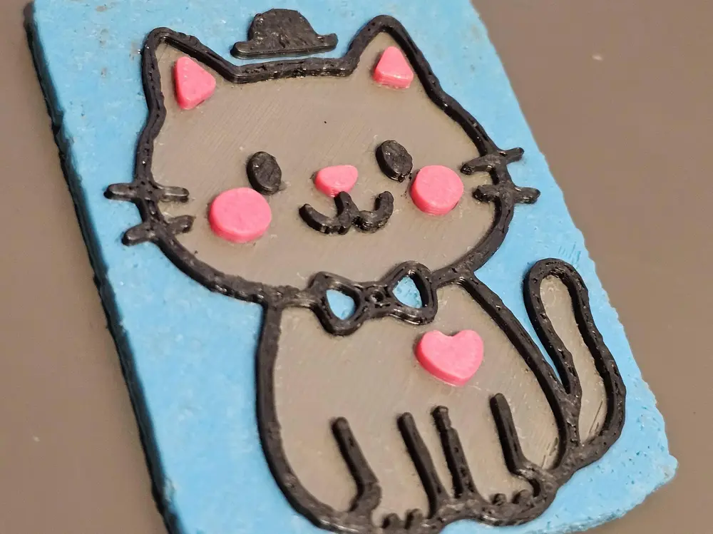 Cute cat keychain