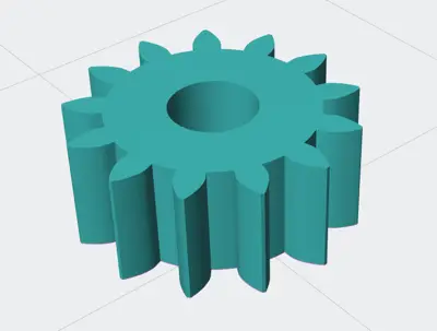 Model train 1:87 driver spur gear cogwheel straight 13 teeth